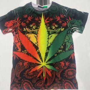 KAYDEN K By Mosquitohead Vintage Canabis Tee Sz M